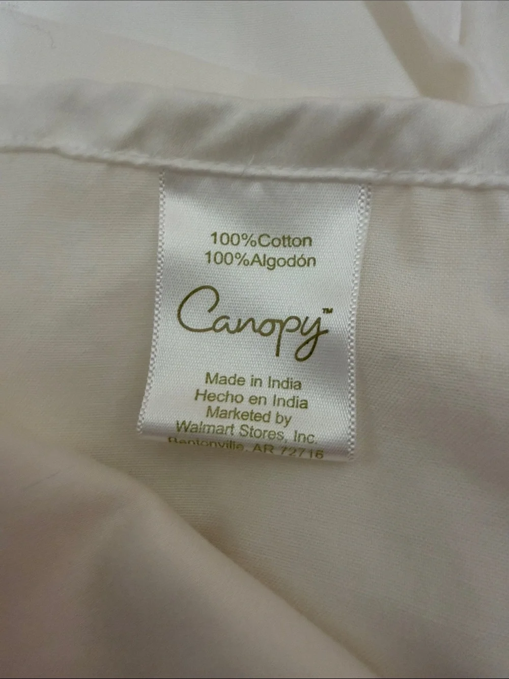 Soft Canopy  White Cotton TWIN  Sheet Set